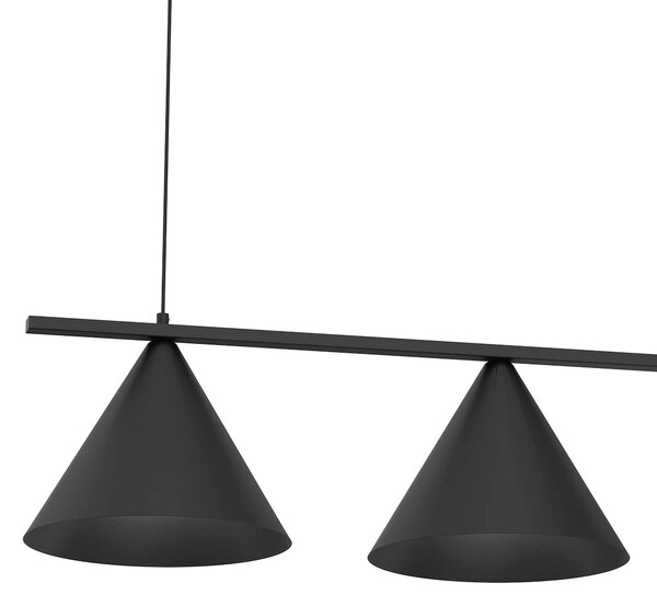 Závěsné svítidlo Capital, 3x černé kovové stínítko, (fi 30cm), b
