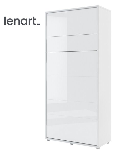 BED CONCEPT BC-03 výklopná postel 90x200 bílá lesk