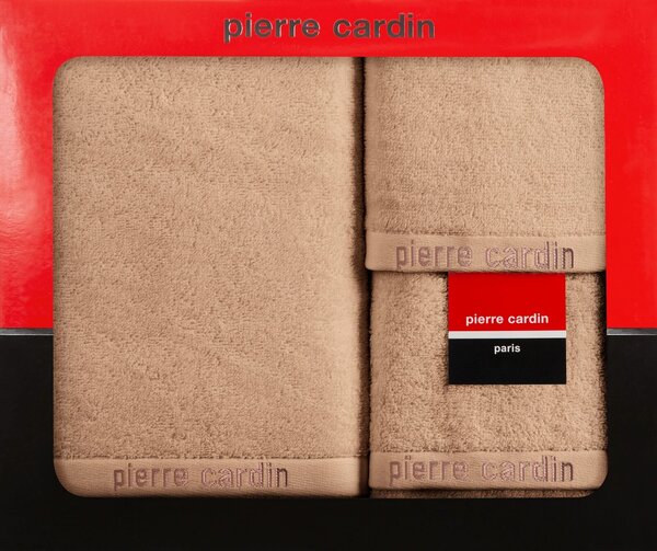 FROTÉ RUČNÍK PIERRE CARDIN EVI SADA 30X50 CM, 50X90 CM, 70X140 CM PUDROVÁ