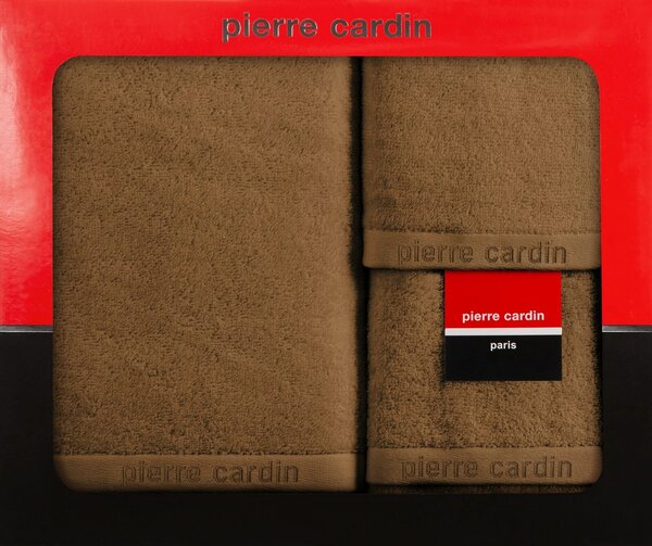 FROTÉ RUČNÍK PIERRE CARDIN EVI SADA 30X50 CM, 50X90 CM, 70X140 CM MEDOVÁ