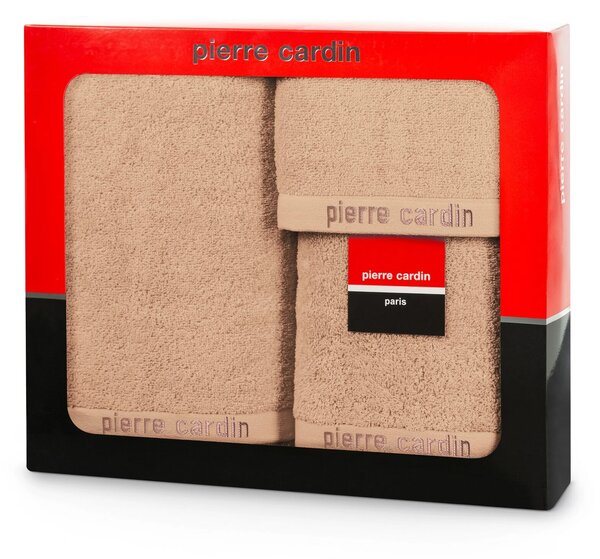 FROTÉ RUČNÍK PIERRE CARDIN EVI SADA 30X50 CM, 50X90 CM, 70X140 CM PUDROVÁ