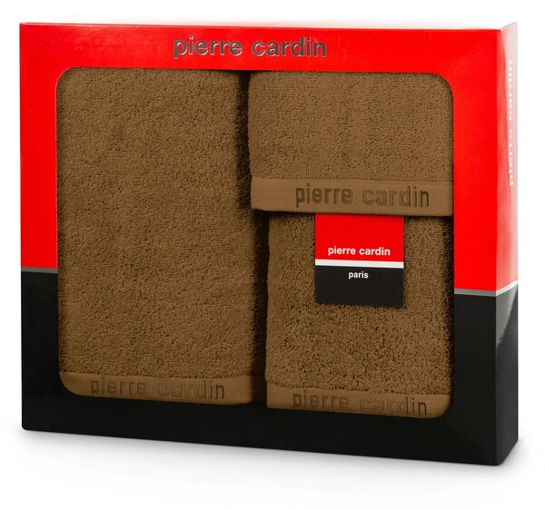 FROTÉ RUČNÍK PIERRE CARDIN EVI SADA 30X50 CM, 50X90 CM, 70X140 CM MEDOVÁ