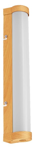 Koupelnové dřevěné nástěnné světlo 400 mm TUBE, laditelná bílá