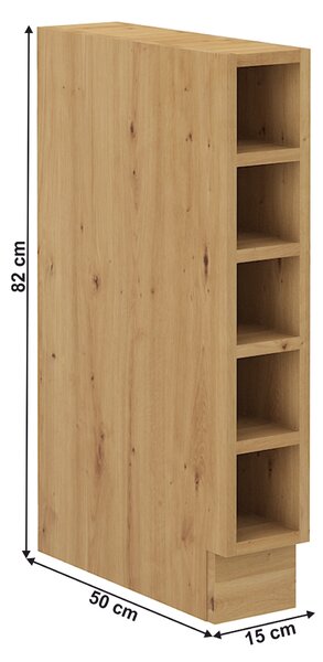 Dolní kuchyňský regál Lesana 2 (dub artisan) 15D OTW BB