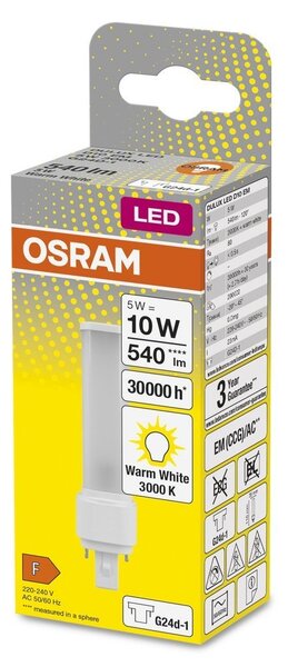 LED žárovka G24d-1 5W DELUXE, teplá bílá