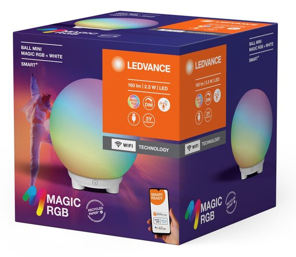 Chýtrá WiFi LED RGBW stolní lampa stmívatelná 2.5 W