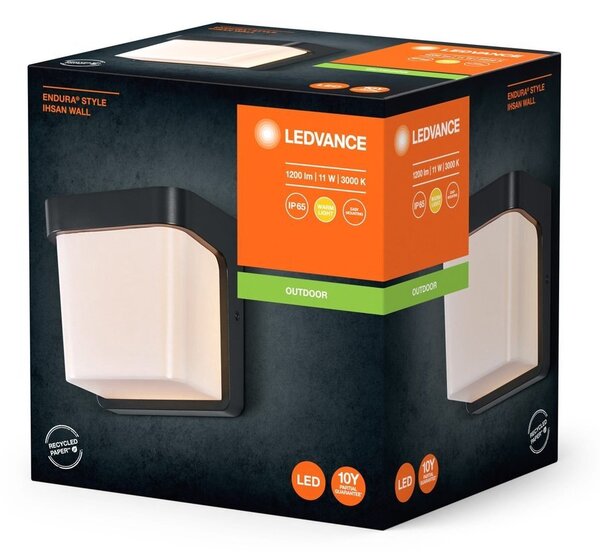 LED nástěnné svítidlo 11 W IP65 ENDURA IHSAN, teplá bílá