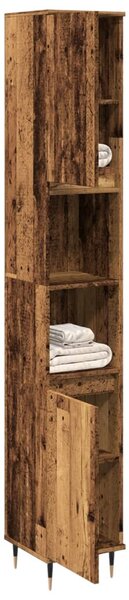 Koupelnová skříňka old wood 30 x 30 x 190 cm kompozitní dřevo
