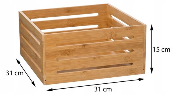 5Five® Úložný box, bambusový, SELENA 31x31x15