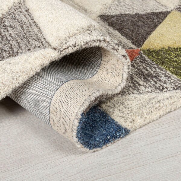 VLNĚNÝ KOBEREC, 170/120 cm vícebarevná, přírodní barvy Flair Rugs - Online Only koberce & rohožky, Online Only