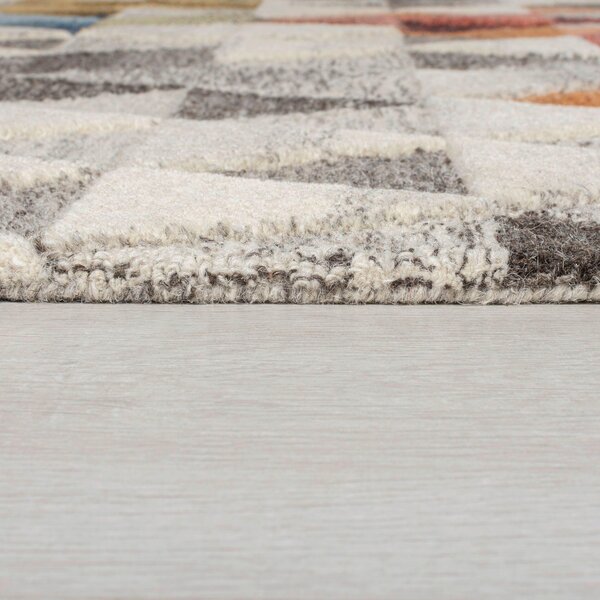 VLNĚNÝ KOBEREC, 170/120 cm vícebarevná, přírodní barvy Flair Rugs - Online Only koberce & rohožky, Online Only