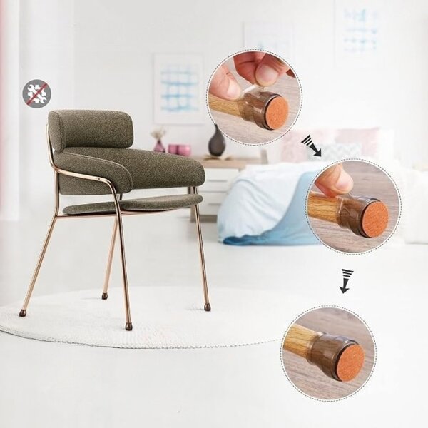 CMP Paris Ochranné silikonové podložky - návleky na nábytek L - 4,2 x 4,3 cm, 16ks