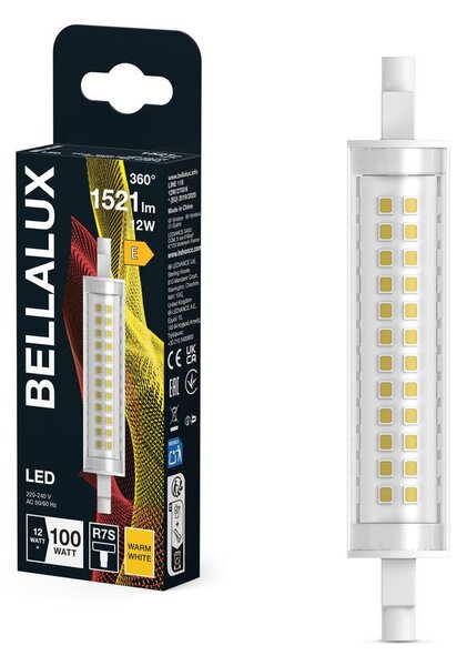 LED žárovka 12W R7s LINE, teplá bílá