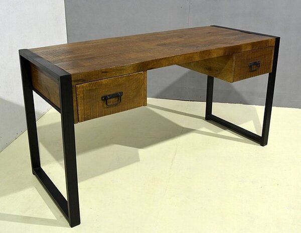 Industriální psací stůl RETRO PS1 160x70x76 z tvrdé dřeviny mango WDMANGO: Mango natural
