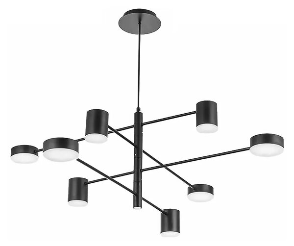 Toolight - Závěsná stropní lampa Beam 8 - černá - APP598-8C