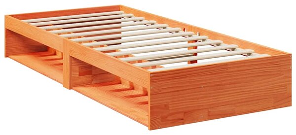 Válenda s matrací voskově hnědá 80 x 200 cm masivní borovice 3324600