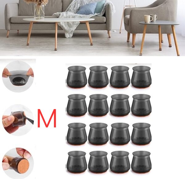 CMP Paris Ochranné silikonové podložky - návleky na nábytek M - 3,2 x 3,3 cm, 16ks