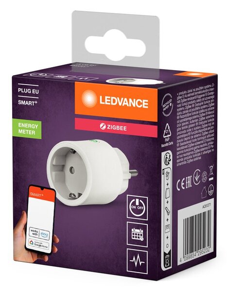 Chytrá energetická zásuvka bílá ZigBee PLUG EU
