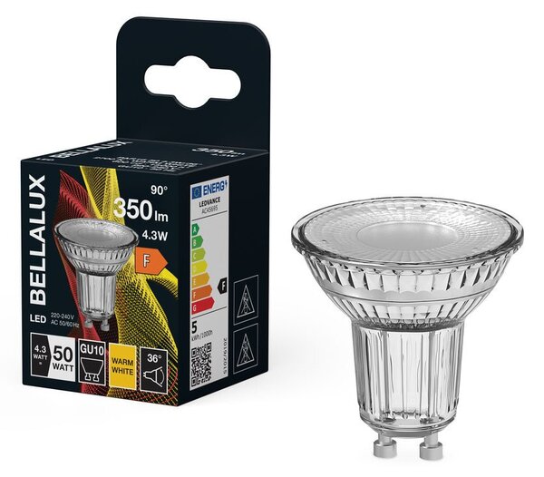 LED bodovka GU10 3.4W PAR16 PIN, teplá bílá