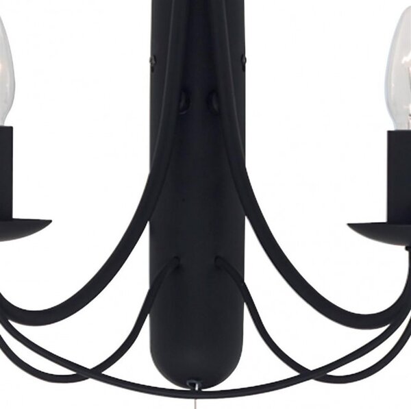 Searchlight 6342-2BK Nástěnná lampa s vypínačem MAYPOLE černá