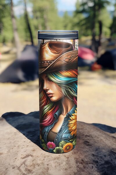Horse Girl Amelia | nerezový termohrnek 600ml s kovovým brčkem