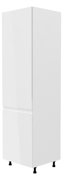 Kuchyňská skříňka na vestavnou ledničku D60ZL Aurellia (bílá + lesk bílý) (L). 1015758