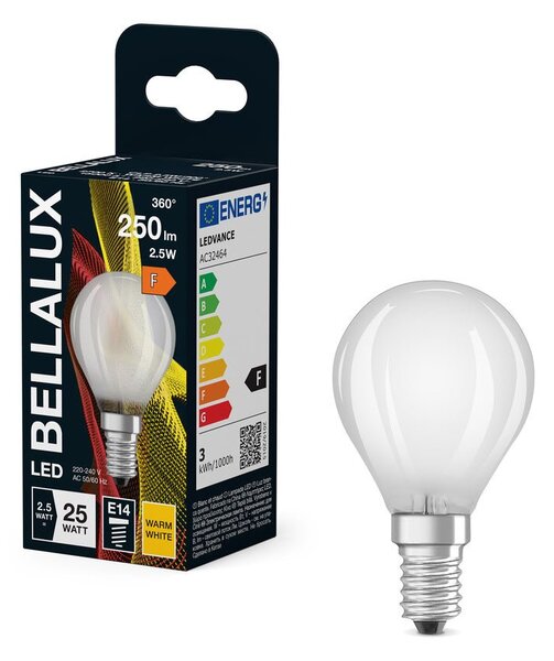 Matná LED žárovka E14 2.5W CLASSIC P, teplá bílá