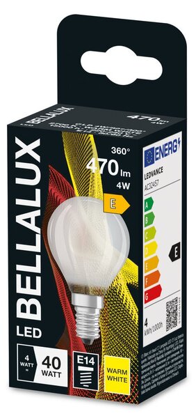 Matná LED žárovka E14 4W CLASSIC P, teplá bílá