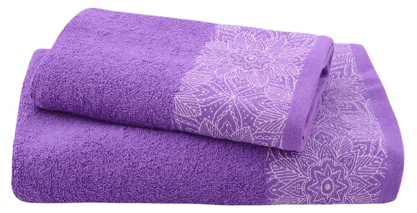 Set ručníku a osušky MILOS fialový