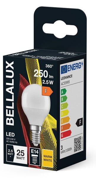 Matná LED žárovka E14 3.3W CLASSIC P, teplá bílá