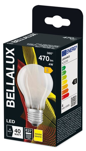 Matná LED žárovka E27 4W CLASSIC A, teplá bílá