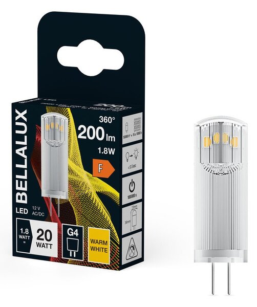 Speciální LED žárovka G4 1.8W PIN, teplá bílá