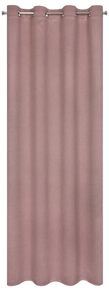 ZATEMŇOVACÍ ZÁVES NA KROUŽCÍCH AMARO 140X200 CM TMAVĚŘŮŽOVÁ