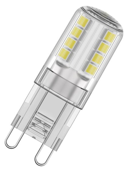 Čirá LED žárovka G9 2.6W PIN, teplá bílá