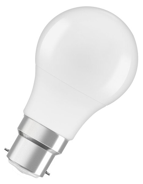 Matná LED žárovka B22d 4.9W CLASSIC A, teplá bílá