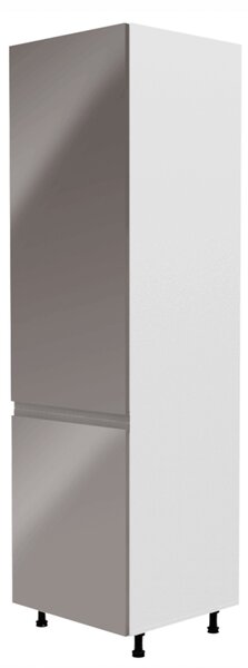 Potravinová kuchyňská skříňka D60R Aurellia (bílá + lesk šedý) (L). 1015823