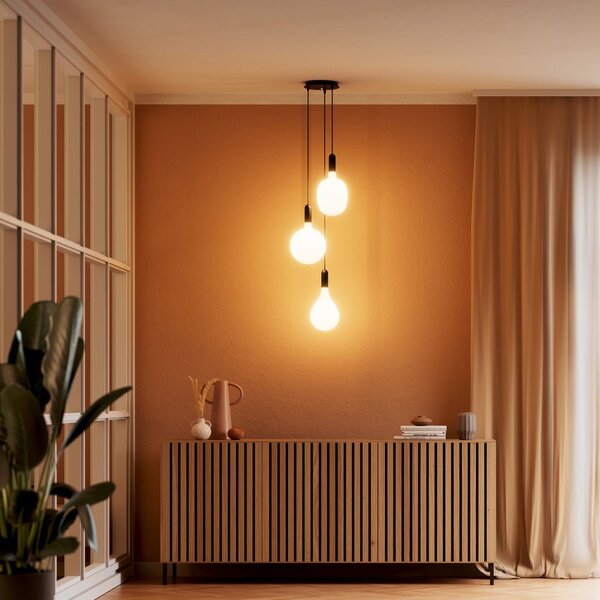 Matná LED žárovka velká E27 7.3W VINTAGE GLOBE, teplá bílá
