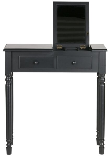 -25 % Dny MOMENTI– WOOOD Černý borovicový toaletní stolek Erin 75x38 cm