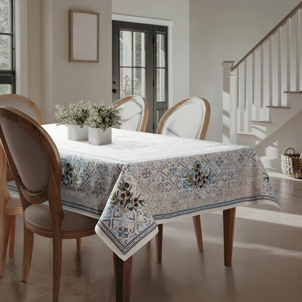 GOBELÍNOVÝ UBRUS OLIVE 140X180 CM VZOROVANÝ