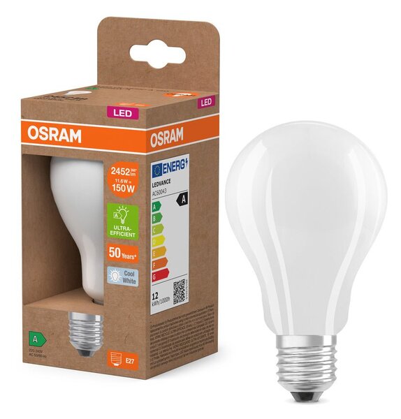 LED žárovka ultra účinná E27 11.6W CLASSIC A, studená bílá