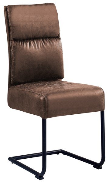 Jídelní židle Chelsea, hnědá vintage látka