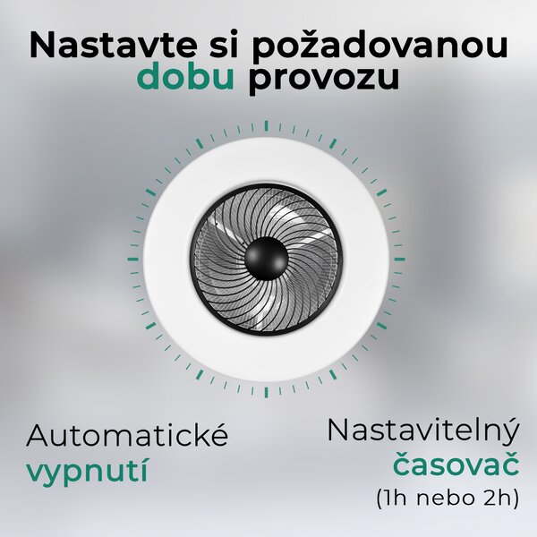 Noaton 12058B (2024) Triton, černá, stropní ventilátor se světlem (Použitý, Záruka 21 měsíců)