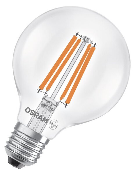 Ultra účinná LED žárovka E27 2.2W GLOBE80, teplá bílá