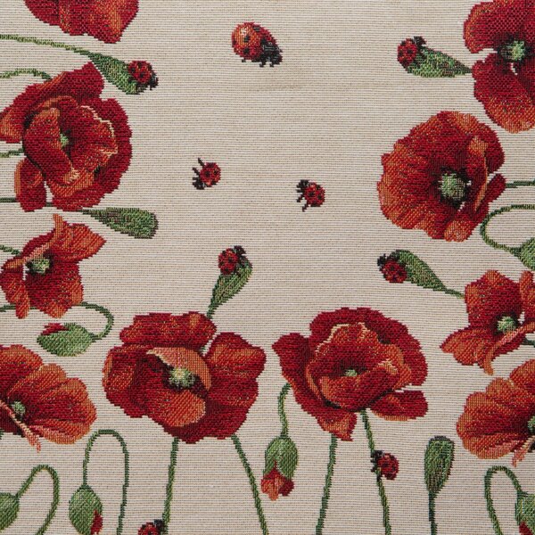 GOBELÍNOVÝ BĚHOUN NA STŮL PAPAVER 40X100 CM KVĚTY