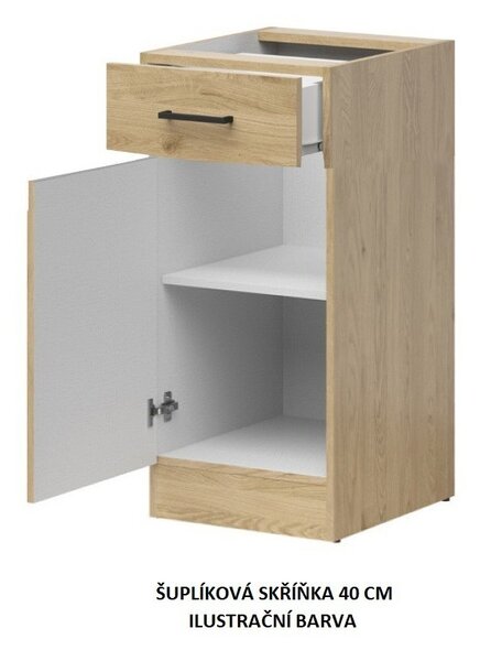 Kuchyň JUNONA MODUL VERZE2 BBL RAMKA 170 cm, bílá/grafit