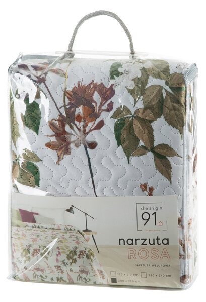 PŘEHOZ NA POSTEL D91 ROSA 170X210 CM VZOROVANÁ
