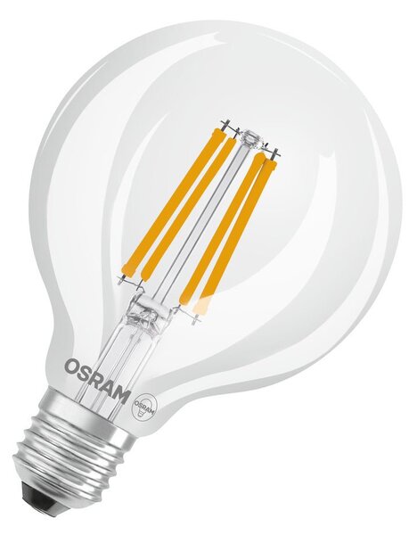 Ultra účinná LED žárovka E27 3.8W GLOBE95, teplá bílá