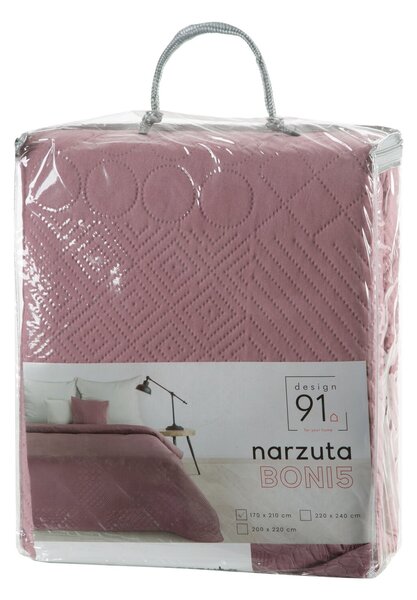 PŘEHOZ NA POSTEL D91 BONI5 170X210 CM STARORŮŽOVÁ