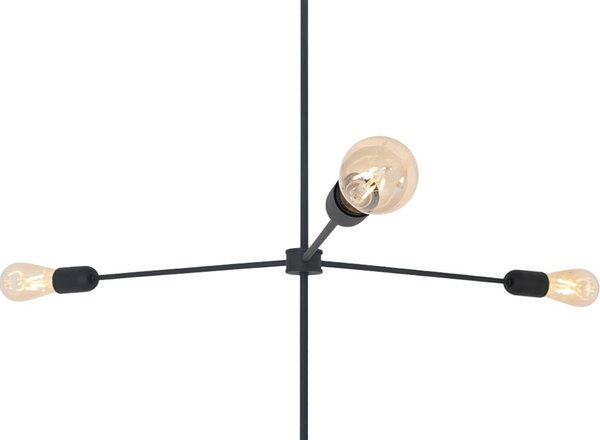 Nordic Design Černé kovové závěsné světlo Lega 6