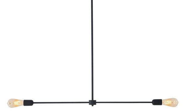 Nordic Design Černé kovové závěsné světlo Lega 2
